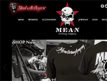 Tablet Screenshot of meanclothing.com